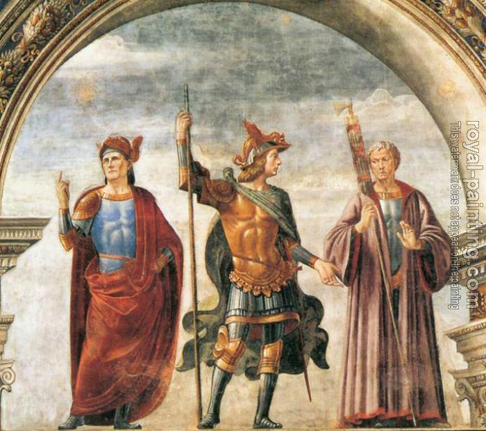 Domenico Ghirlandaio : Decoration of the Sala del Gigli detail